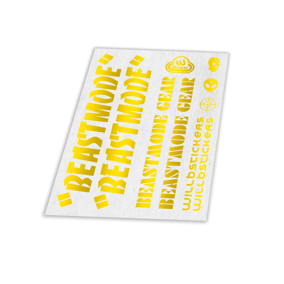STICKER VÉLO BIKELIFE SE BIKE PK RIPPER KIT DECO RÉFLÉCHISSANT NUIT SÉCURITÉ STYLE WILLBSTICKERS WILL B AUTOCOLLANT