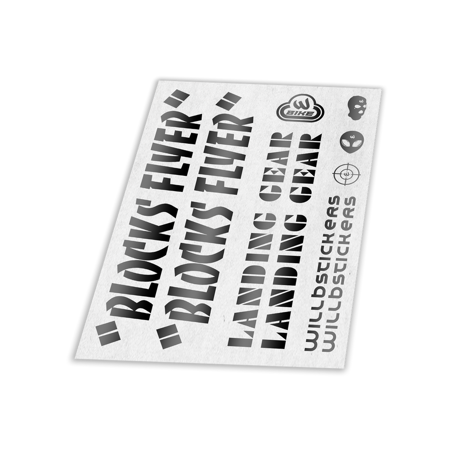 STICKER VÉLO BIKELIFE SE BIKE PK RIPPER KIT DECO RÉFLÉCHISSANT NUIT SÉCURITÉ STYLE WILLBSTICKERS WILL B AUTOCOLLANT