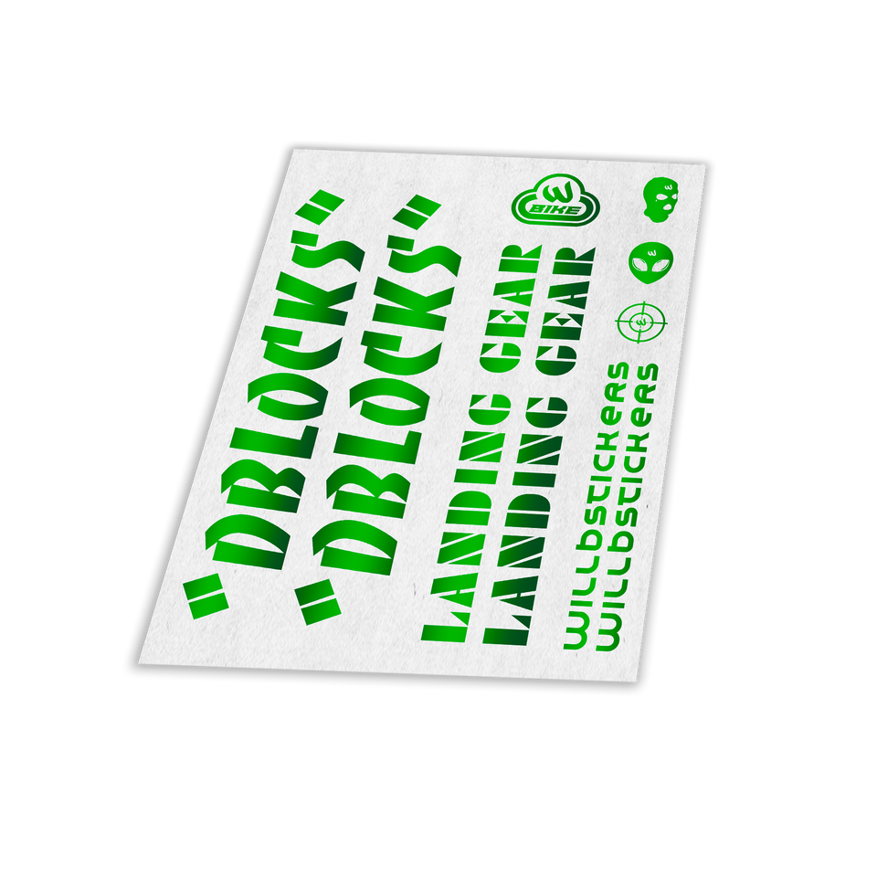 STICKER VÉLO BIKELIFE SE BIKE PK RIPPER KIT DECO RÉFLÉCHISSANT NUIT SÉCURITÉ STYLE WILLBSTICKERS WILL B AUTOCOLLANT