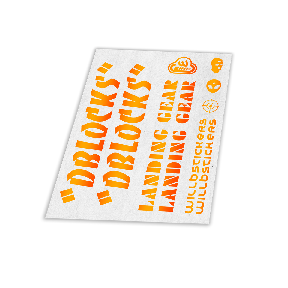 STICKER VÉLO BIKELIFE SE BIKE PK RIPPER KIT DECO RÉFLÉCHISSANT NUIT SÉCURITÉ STYLE WILLBSTICKERS WILL B AUTOCOLLANT