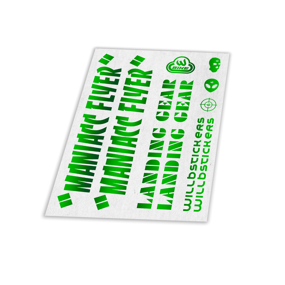 STICKER VÉLO BIKELIFE SE BIKE PK RIPPER KIT DECO RÉFLÉCHISSANT NUIT SÉCURITÉ STYLE WILLBSTICKERS WILL B AUTOCOLLANT