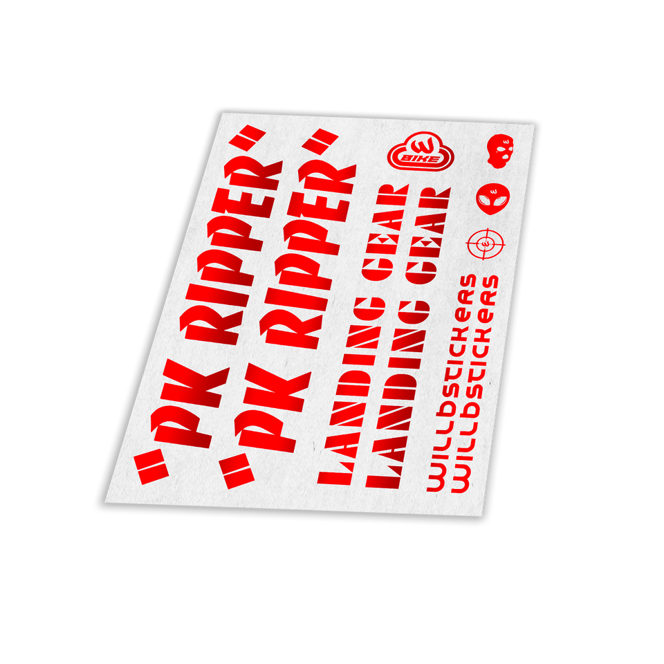 STICKER VÉLO BIKELIFE SE BIKE PK RIPPER KIT DECO RÉFLÉCHISSANT NUIT SÉCURITÉ STYLE WILLBSTICKERS WILL B AUTOCOLLANT