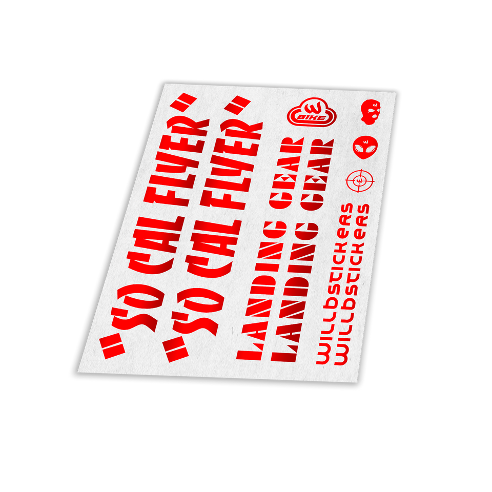 STICKER VÉLO BIKELIFE SE BIKE PK RIPPER KIT DECO RÉFLÉCHISSANT NUIT SÉCURITÉ STYLE WILLBSTICKERS WILL B AUTOCOLLANT