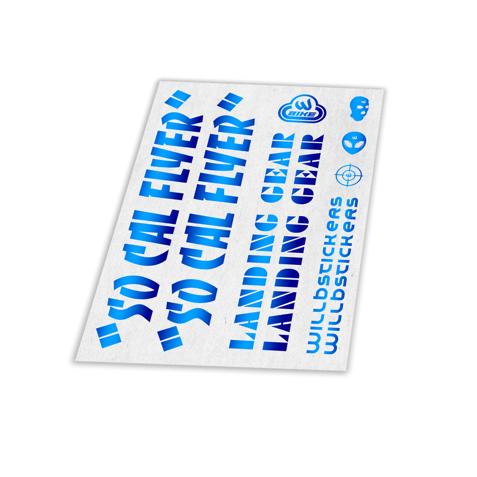 STICKER VÉLO BIKELIFE SE BIKE PK RIPPER KIT DECO RÉFLÉCHISSANT NUIT SÉCURITÉ STYLE WILLBSTICKERS WILL B AUTOCOLLANT