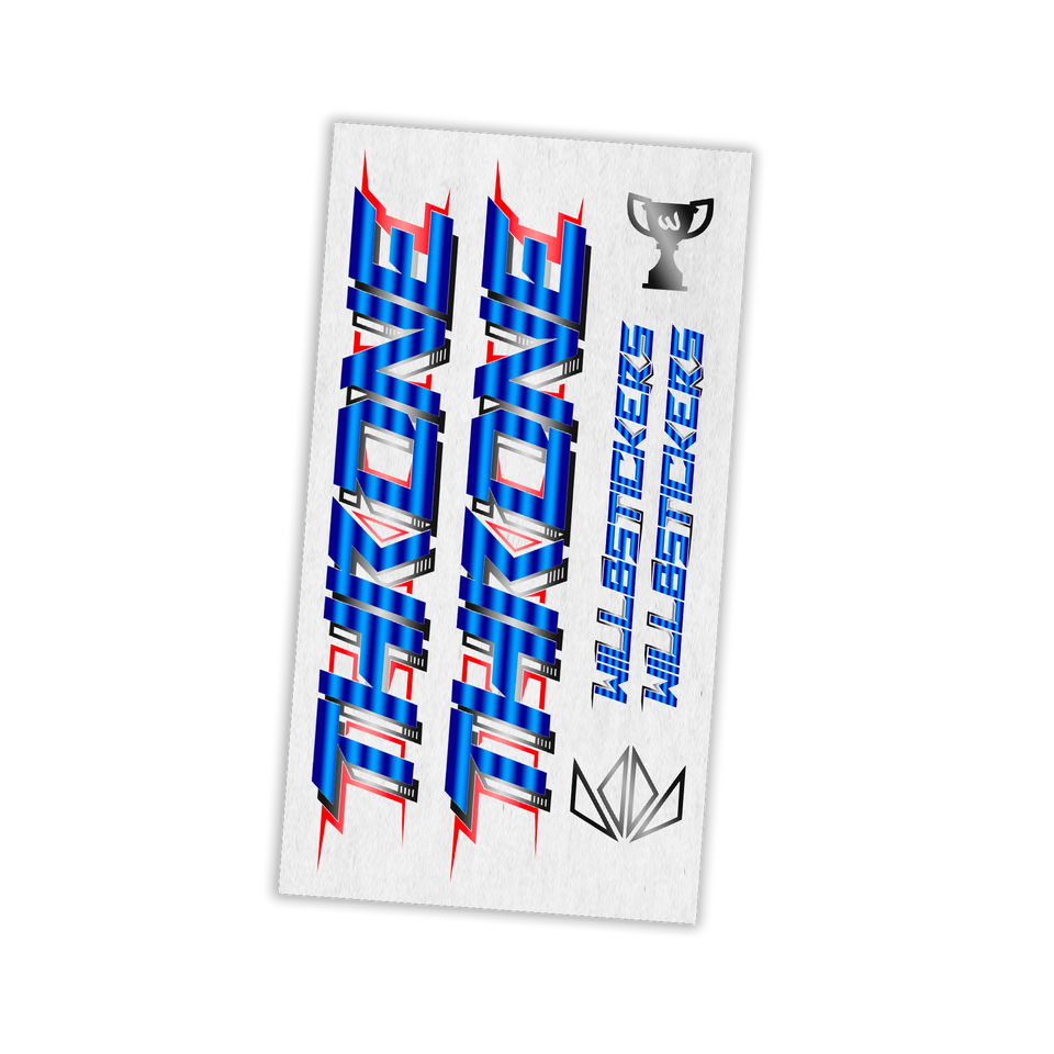 STICKER VÉLO BIKELIFE THRONE CYCLES KIT DECO RÉFLÉCHISSANT NUIT SÉCURITÉ STYLE WILLBSTICKERS WILL B AUTOCOLLANT